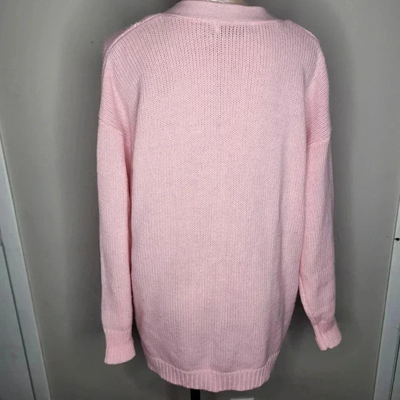 Vintage Venezia Womens Light Pink Cardigan Size 2X - Picture 6 of 8
